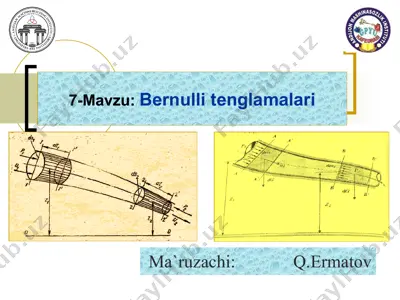 bernulli tenglamalari — PPT