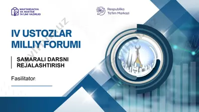 samarali darsni rejalashtirish — PPTX