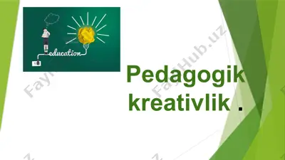 pedagogik kreativlik — PPTX