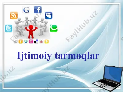 ijtimoiy tarmoqlarda foydalaniladigan tushunchalar — PPTX