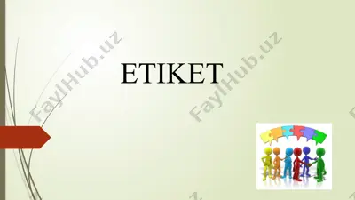 etiket — PPTX