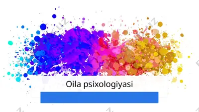 oila psixologiyasi — PPTX