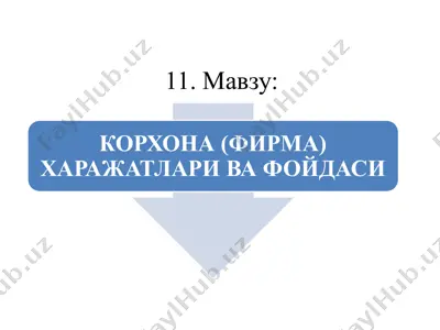 харажатларнинг намоён бўлиш соҳасига кўра туркумланиши — PPTX