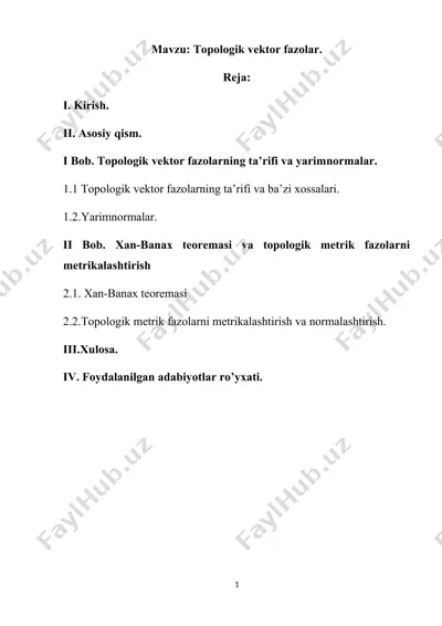 topologik vektor fazolar — DOCX