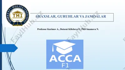 shaxs va guruh psixologiyasi — PPTX