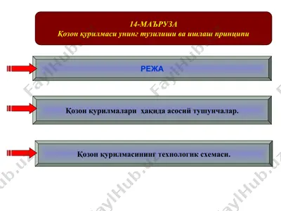 қозон қурилмаси унинг тузилиши ва ишлаш принципи — PPT