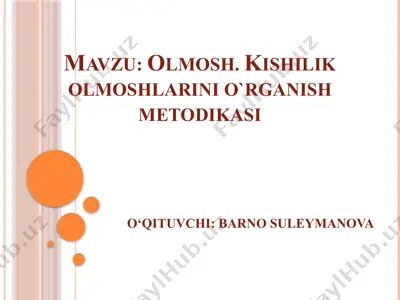 olmosh. kishilik olmoshlarini o‘rganish metodikasi — PPTX