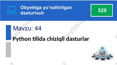 python tilida chiziqli dasturlar — PPTX