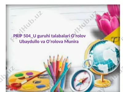 matematika darsi – fanlarni bilish demakdir — PPTX
