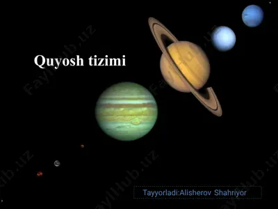 quyosh tizimi — PPTX