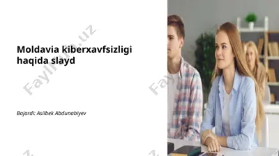 moldavia kiberxavfsizligi haqida slayd — PPTX