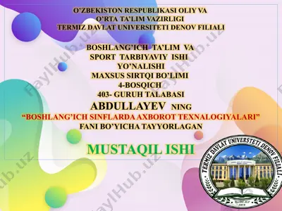 ta’lim texnologiyasining tuzulishini tushuntirish — PPTX