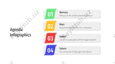 agenda infographics — PPTX
