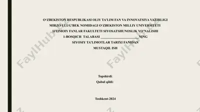 martin lyuter siyosiy ta’limotlar tarixi — PPTX