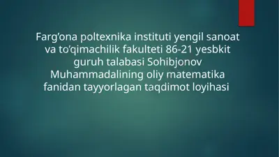 fazoda to‘g‘ri chiziq va tekisliklar — PPTX