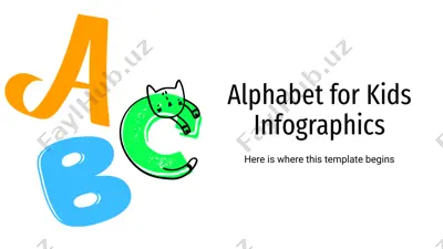 alphabet for kids infographics — PPTX