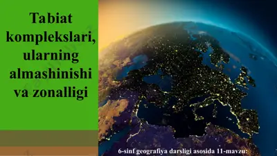 tabiat komplekslari, ularning almashinishi va zonalligi 6-sinf — PPT