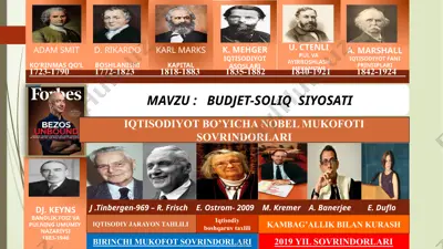 iqtisodiyot fani prinsiplari: budjet-soliq siyosati — PPTX