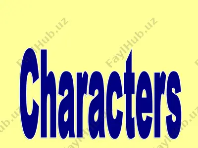 types of characters in literature — PPT