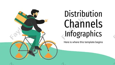 distribution channels infographics — PPTX