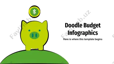 doodle budget infographics — PPTX