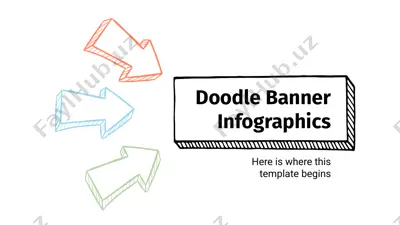 doodle banner infographics — PPTX