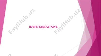 inventarizatsiya — PPTX