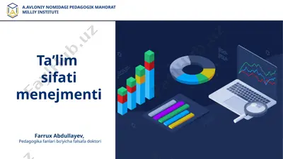 ta’lim sifati menejmenti — PPTX