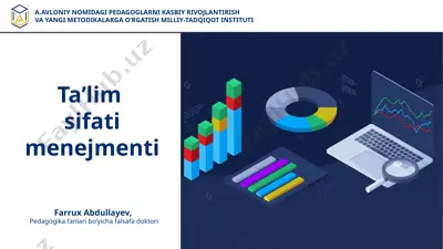 ta’lim sifati menejmenti — PPTX