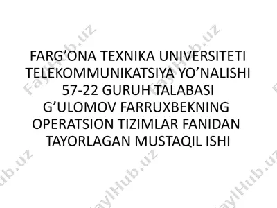 kompyuter yuklash jarayoni va bootloaderlar — PPTX