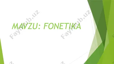 fonetika — PPTX