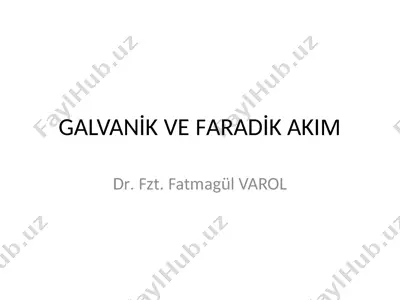 galvani̇k ve faradi̇k akim — PPTX
