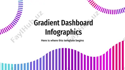 gradient dashboard infographics — PPTX