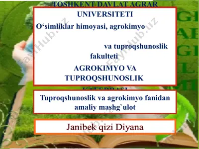 bo‘z tuproqlar, gidramorf va tog‘ jigarrang tuproqlari uchun xarakterli morfologik belgilarni tahlil qilish — PPTX