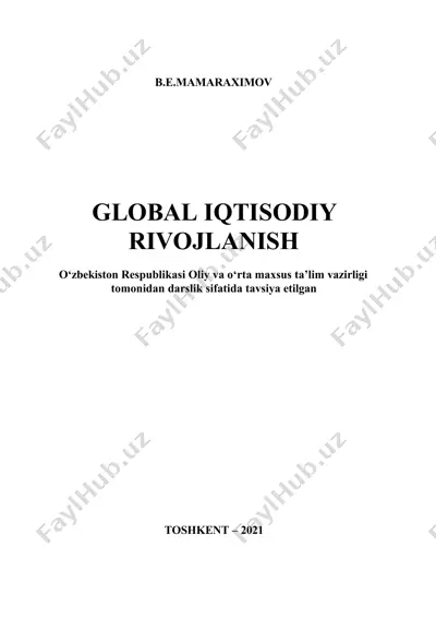 global iqtisodiy rivojlanish — PPTX