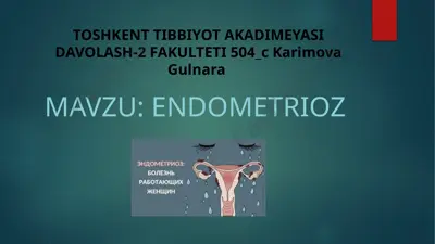 endometrioz — PPTX