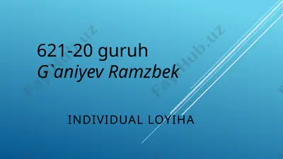 pedagogik nazoratning shakllari pedagogik faoliyat natijalarini baholashning an’anaviy vositasi sifatida — PPTX