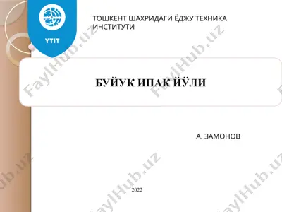 büyük i̇pak yolu — PPTX