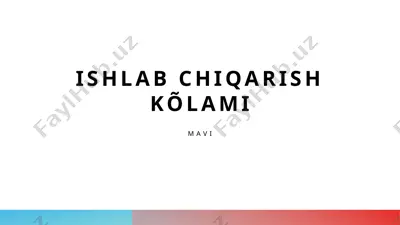 ishlab chiqarish kõlami — PPTX
