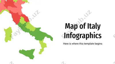 map of italy infographics — PPTX