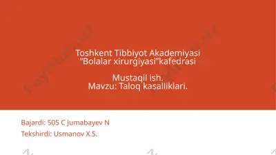 nasliy mikrosferositoz - oilaviy gemolitik anemiya — PPTX
