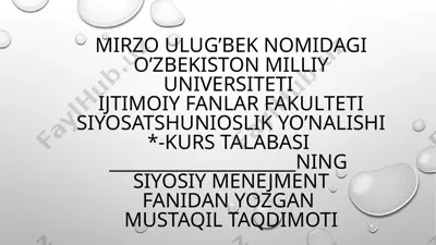 kommunikatsion jarayonlarni boshqarishning asosiy vazifalari — PPTX