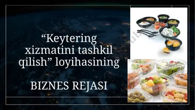 keytering xizmatini tashkil qilish loyihasi — PPTX