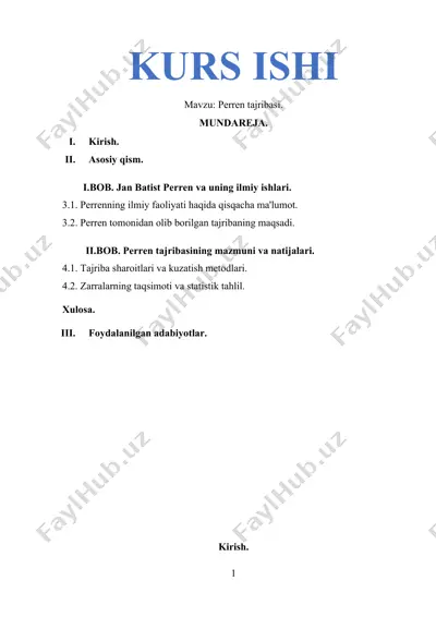 perren tajribasi — DOCX