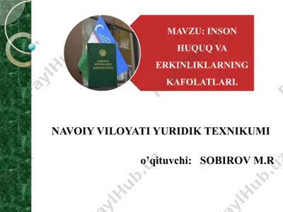 navoiy viloyati yuridik texnikumi — PPTX