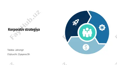 korporativ strategiya — PPTX