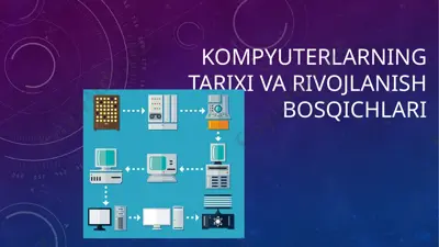kompyuterlarning tarixi va rivojlanish bosqichlari — PPTX
