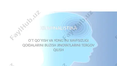 kriminalistika — PPTX