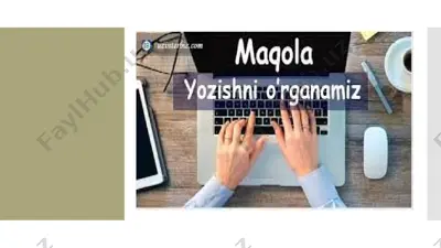 bilim va tavsiya — PPTX