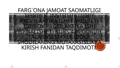 gigiyena fanining tarixi va rivojlanishi — PPTX